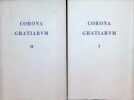 Corona Gratiarum Miscellanea Patristica, Historica et Liturgia Eligio Dekkers O.S.B. XII Lustra Complementi Oblata  I - II  2 Volumes. Collectief