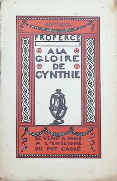 A la Gloire de Cynthie. J. Genouille traduit