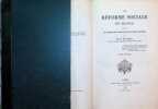 La R&eacute;forme Sociale en France d&eacute;duite de l'observation compar&eacute;e des peuples europ&eacute;ens , 2 Volumes. M. F. Le Play