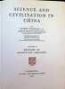 Science and civilisation in China Volume 2 : History of scientific thought. Joseph Needham