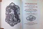 Introductio in Analysin Infinitorum 2 Volumes. Leonhardo Eulero