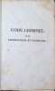 Code Criminel avec Instructions et Formules 2 Volumes. Julien-Michel Durfour