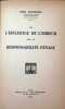 de L'Influence de L'Erreur sur la Responsabilit&eacute; P&eacute;nale. Jean Radulesco