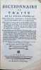 Dictionnaire ou Trait&eacute; de la Police G&eacute;n&eacute;rale des Villes, Bourgs, Paroisses, et seigneuries de la Campagne. Edme de la Poix de Freminville