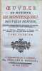 Oeuvres de Monsieur De Montesquieu. VOLS.1-4 (De lesprit des lois). Nouvelle &eacute;dition, revue, corig&eacute;e et consid&eacute;rablement augment&eacute;e par lAuteur. Avec ...