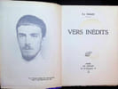 Vers In&eacute;dits. P. - J. Toulet