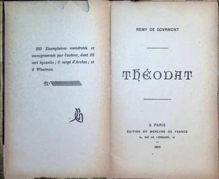 Théodat. Remy de Gourmont