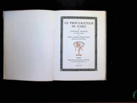 Le procurateur de Judée. Anatole France