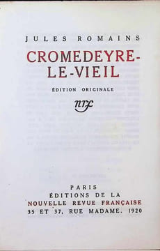 Cromedeyre-Le-Vieil. Jules Romains