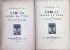 Fables Mises en Vers  2 Volumes. Jean de La Fontaine