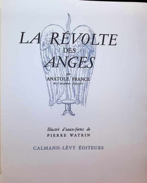 La Révolte des Anges. Anatole France