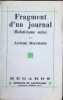 Fragment d'un journal ( Relativisme suite ). Andr&eacute; Maurois