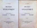 M&eacute;canique Analytique  2 Volumes. J. - L. Lagrange