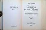 Verhaeren et son Oeuvre d'apr&egrave;s des documents in&eacute;dites. Andr&eacute; Fontaine