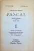 Pascal n&deg; 1 Notes actuelles Le souvenir de la mort de P&eacute;guy ""Jeanne d'Arc"" &agrave; la sc&egrave;ne Bilan bibliographique. Charles P&eacute;guy