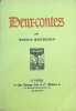 Deux-contes ; Le Massacre des Innocents , Onirologie. MAURICE MAETERLINCK