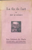 La fin de l'art. Remy de Gourmont