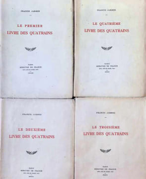 Les livres des Quatrains, 4 volumes. Francis Jammes