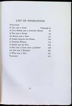 Æsop's Fables. Translated by Sir Roger L'Estrange Kt. With Plates & Decorations by Stephen Gooden. Aesopus (Aesop) , Sir Roger L'Estrange