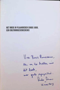 Het boek in Vlaanderen sinds 1800 Een cultuurgeschiedenis. Ludo Simons