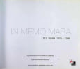 In Memo Mara. Pol Mara 1920-1998. Buynder, Ernest Van
