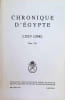 Chronique d'Egypte LXXV (2000) Fasc. 150. 