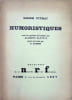 Humoristiques. Roger Vitrac