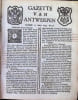 Gazette van Antwerpen 1734 -1735. 