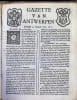 Gazette van Antwerpen 1734 -1735. 