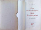 Essai sur les r&eacute;volutions G&eacute;nie du christianisme. Chateaubriand