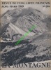 La montagne. Revue. 1943.. CLUB ALPIN FRANÇAIS