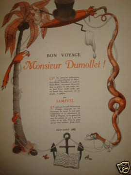 BON VOYAGE MONSIEUR DUMOLLET !. SAMIVEL