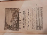 1er volume : Histoire de la ville de Montpellier, depuis son origine jusqu'à notre tems. Avec un abrégé historique de tout ce qui précéda son établissement. A laquelle on a ajouté l'histoire particulière des juridictions anciennes et modernes de cette ville, avec les statuts qui lui sont propres. 2ème volume : Seconde partie contenant l'origine de son église, la suite de se évêques, ses églises particulières, ses monastères anciens et modernes, ses hôpitaux. Avec un abrégé historique de son université et de ses collèges