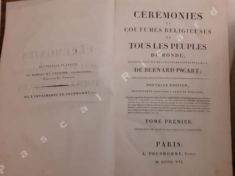 Cérémonies et coutumes religieuses de tous les peuples du Monde. Bernard Picart