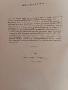 Origines de l'imprimerie à Albi en Languedoc (1480-1484) - Les Périgrinations de J. Neumeister, compagnon de Gutenberg en Allemagne, en Italie et en France (1463-1484) son établissement définitif à Lyon (1485-1507)