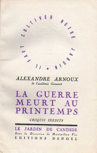 GUERRE MEURT AU PRINTEMPS (LA), Croquis Inédits