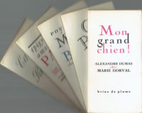 BRINS DE PLUME, Série II : 1) Carnets, 2) Épigrammes amoureuses, 3) Voyage à Montbard, 4) Caprices poétiques, gastronomiques et bachiques, 5) Mon Grand Chien!, 6) L’Âne de Lucius, 7) Le Masque prophète, 8) Une Femme est un Diable, 9) Les Amours, Rondeaux, Chansons et Ballades, 10) Pensées