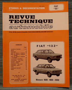 REVUE TECHNIQUE AUTOMOBILE N° 3781 - Fiat "132"