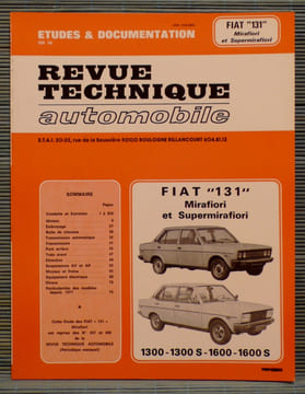 REVUE TECHNIQUE AUTOMOBILE N° 3572 Fiat "131" Mirafiori et Supermirafiori. Collectif.