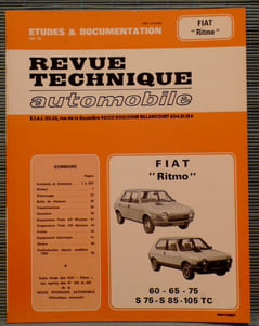 REVUE TECHNIQUE AUTOMOBILE N° 3922 Fiat "Ritmo"