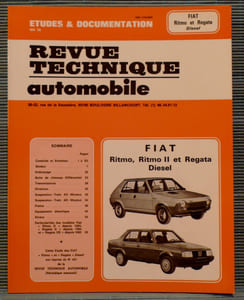 REVUE TECHNIQUE AUTOMOBILE N° 4213 - Fiat "Ritmo" et "Regata" diesel