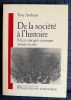 DE LA SOCIÉTÉ À L'HISTOIRE
1 - Les concepts communs à toute société . ANDRÉANI, Tony