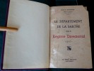 LE DÉPARTEMENT DE LA SARTHE SOUS LE RÉGIME DIRECTORIAL. REINHARD, Macel