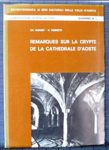 REMARQUES SUR LA CRYPTE DE LA CATHÉDRALE D'AOSTE