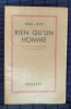RIEN QU'UN HOMME - Pièce en 1 prologue et 3 parties. [Paris, Théâtre Antoine, 16 mars 1939.]. LEVY, Paul