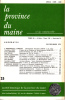 LA PROVINCE DU MAINE TOME 80 - 4e Série : Tome VII - Fascicule 25. Collectif