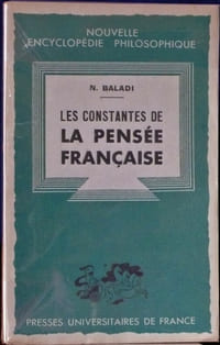 LES CONSTANTES DE LA PENSÉE FRANÇAISE