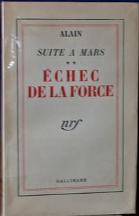 SUITE À MARS I : CONVULSION DE LA FORCE ; II : ÉCHEC DE LA FORCE
