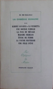 LA COMÉDIE HUMAINE ~ Tome III . BALZAC, Honoré de.