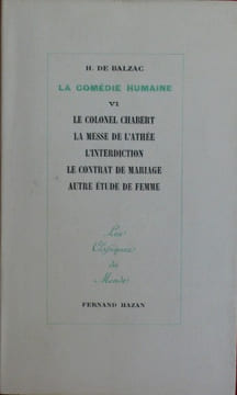 LA COMÉDIE HUMAINE ~ Tome VI. BALZAC, Honoré de.